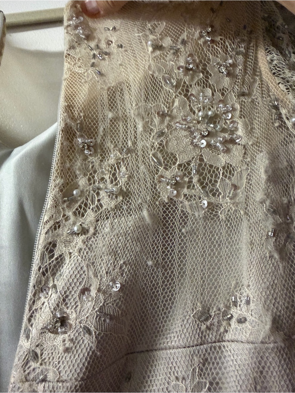 Montage by Mon Cherie Evening Gown - Neutral Champagne/Tan color - Picture 10 of 10